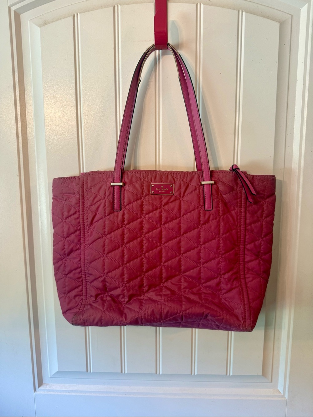 Kate Spade Wilson Road- Quilted Pink Tote Bag